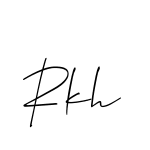 You can use this online signature creator to create a handwritten signature for the name Rkh. This is the best online autograph maker. Rkh signature style 2 images and pictures png