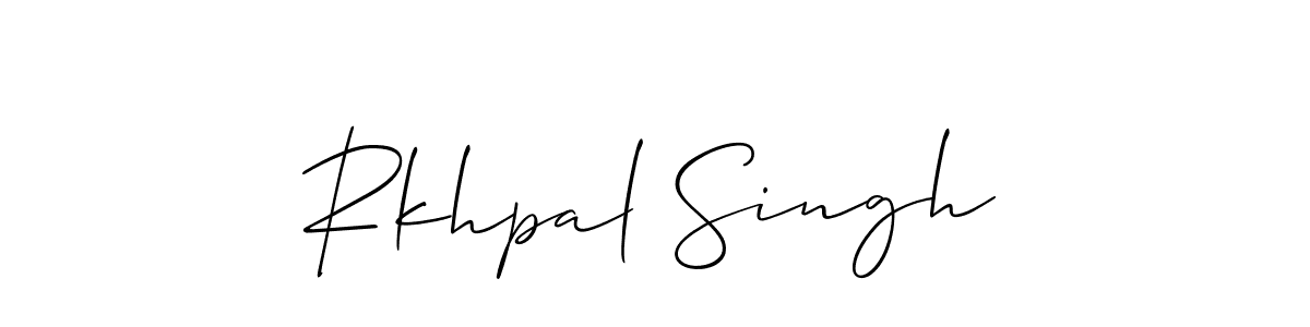 How to Draw Rkhpal Singh signature style? Allison_Script is a latest design signature styles for name Rkhpal Singh. Rkhpal Singh signature style 2 images and pictures png