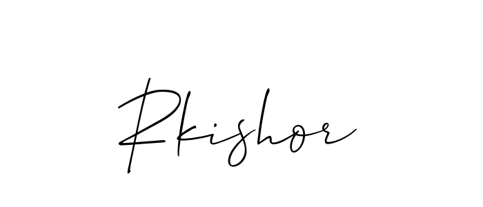 You can use this online signature creator to create a handwritten signature for the name Rkishor. This is the best online autograph maker. Rkishor signature style 2 images and pictures png