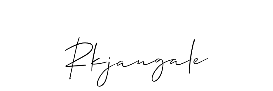 Design your own signature with our free online signature maker. With this signature software, you can create a handwritten (Allison_Script) signature for name Rkjangale. Rkjangale signature style 2 images and pictures png