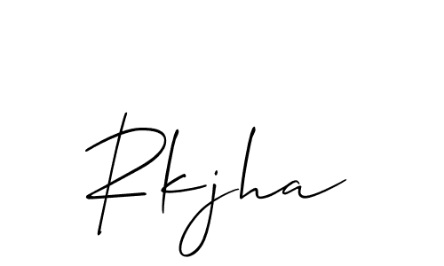 Rkjha stylish signature style. Best Handwritten Sign (Allison_Script) for my name. Handwritten Signature Collection Ideas for my name Rkjha. Rkjha signature style 2 images and pictures png