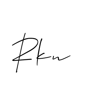 Best and Professional Signature Style for Rkn. Allison_Script Best Signature Style Collection. Rkn signature style 2 images and pictures png