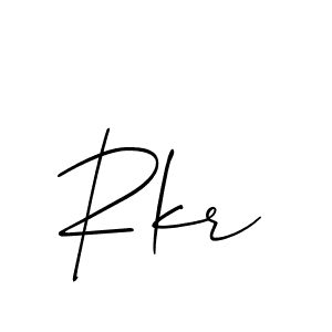 Rkr stylish signature style. Best Handwritten Sign (Allison_Script) for my name. Handwritten Signature Collection Ideas for my name Rkr. Rkr signature style 2 images and pictures png