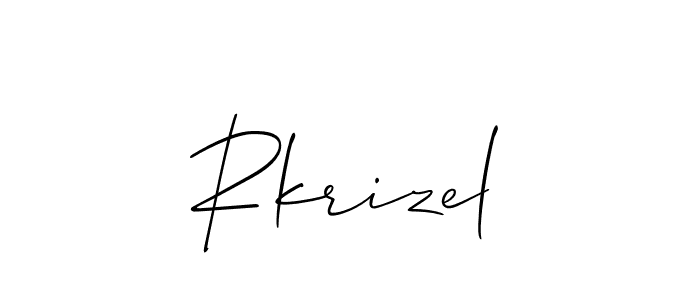 if you are searching for the best signature style for your name Rkrizel. so please give up your signature search. here we have designed multiple signature styles  using Allison_Script. Rkrizel signature style 2 images and pictures png