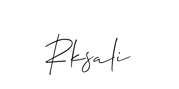 Here are the top 10 professional signature styles for the name Rksali. These are the best autograph styles you can use for your name. Rksali signature style 2 images and pictures png