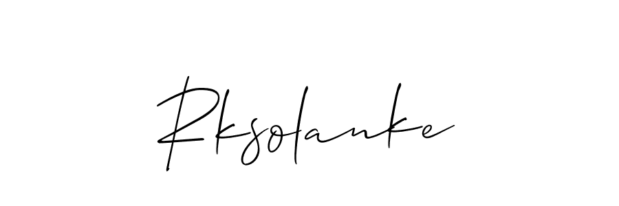 Best and Professional Signature Style for Rksolanke. Allison_Script Best Signature Style Collection. Rksolanke signature style 2 images and pictures png