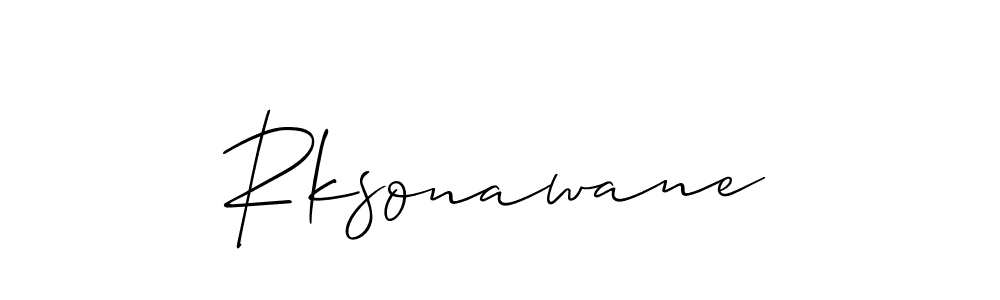 Rksonawane stylish signature style. Best Handwritten Sign (Allison_Script) for my name. Handwritten Signature Collection Ideas for my name Rksonawane. Rksonawane signature style 2 images and pictures png