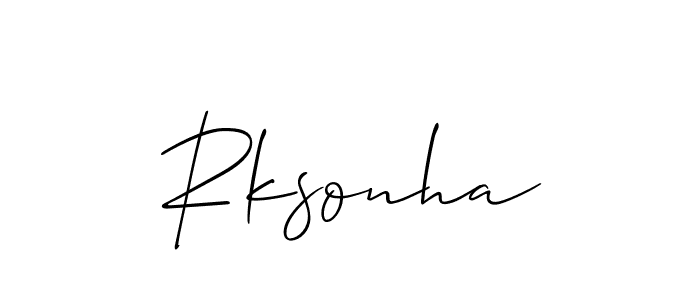 This is the best signature style for the Rksonha name. Also you like these signature font (Allison_Script). Mix name signature. Rksonha signature style 2 images and pictures png