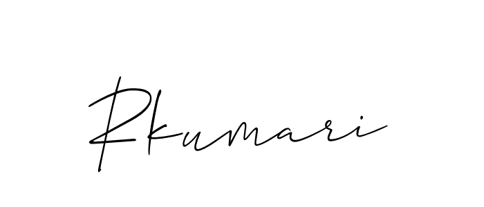 Make a beautiful signature design for name Rkumari. With this signature (Allison_Script) style, you can create a handwritten signature for free. Rkumari signature style 2 images and pictures png