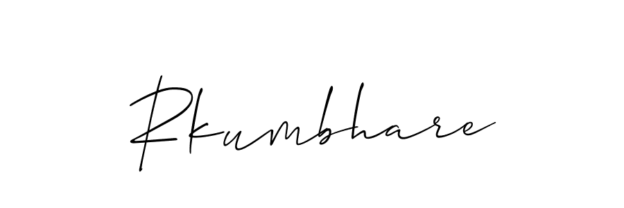 Also we have Rkumbhare name is the best signature style. Create professional handwritten signature collection using Allison_Script autograph style. Rkumbhare signature style 2 images and pictures png