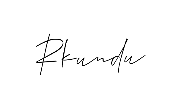 Make a short Rkundu signature style. Manage your documents anywhere anytime using Allison_Script. Create and add eSignatures, submit forms, share and send files easily. Rkundu signature style 2 images and pictures png
