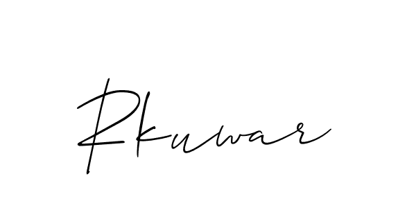 How to make Rkuwar name signature. Use Allison_Script style for creating short signs online. This is the latest handwritten sign. Rkuwar signature style 2 images and pictures png