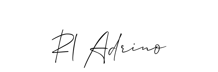Best and Professional Signature Style for Rl Adrino. Allison_Script Best Signature Style Collection. Rl Adrino signature style 2 images and pictures png