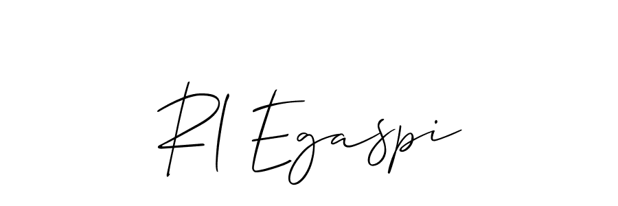 Similarly Allison_Script is the best handwritten signature design. Signature creator online .You can use it as an online autograph creator for name Rl Egaspi. Rl Egaspi signature style 2 images and pictures png
