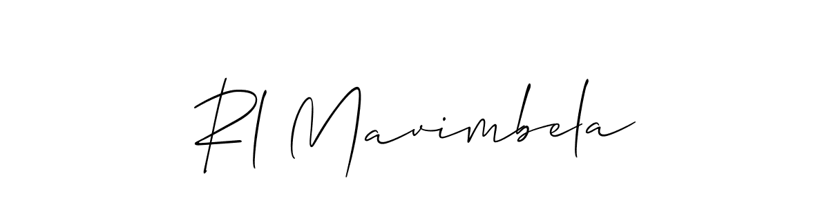 You should practise on your own different ways (Allison_Script) to write your name (Rl Mavimbela) in signature. don't let someone else do it for you. Rl Mavimbela signature style 2 images and pictures png