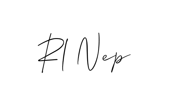 Check out images of Autograph of Rl Nep name. Actor Rl Nep Signature Style. Allison_Script is a professional sign style online. Rl Nep signature style 2 images and pictures png