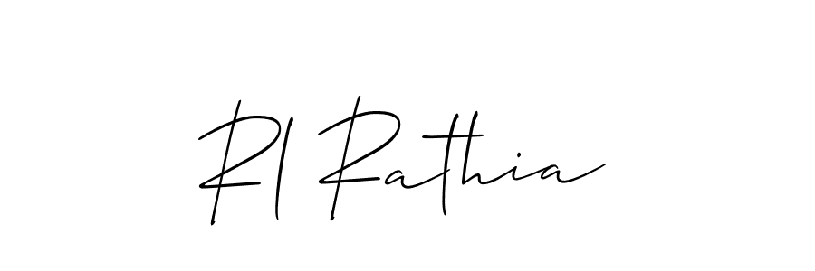 You can use this online signature creator to create a handwritten signature for the name Rl Rathia. This is the best online autograph maker. Rl Rathia signature style 2 images and pictures png