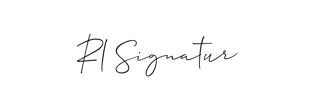 How to make Rl Signatur signature? Allison_Script is a professional autograph style. Create handwritten signature for Rl Signatur name. Rl Signatur signature style 2 images and pictures png