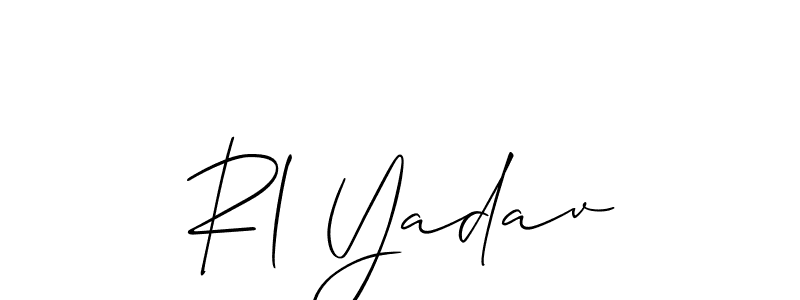 Check out images of Autograph of Rl Yadav name. Actor Rl Yadav Signature Style. Allison_Script is a professional sign style online. Rl Yadav signature style 2 images and pictures png