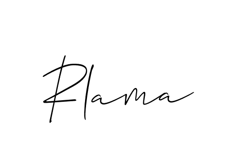 Use a signature maker to create a handwritten signature online. With this signature software, you can design (Allison_Script) your own signature for name Rlama. Rlama signature style 2 images and pictures png