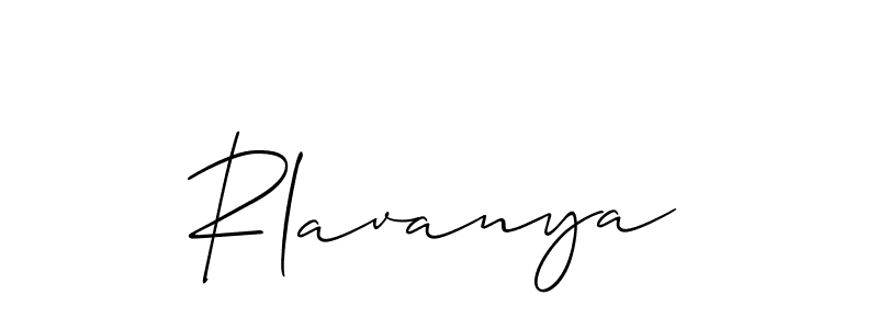 How to Draw Rlavanya signature style? Allison_Script is a latest design signature styles for name Rlavanya. Rlavanya signature style 2 images and pictures png