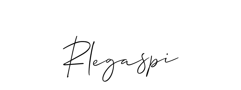 How to make Rlegaspi name signature. Use Allison_Script style for creating short signs online. This is the latest handwritten sign. Rlegaspi signature style 2 images and pictures png