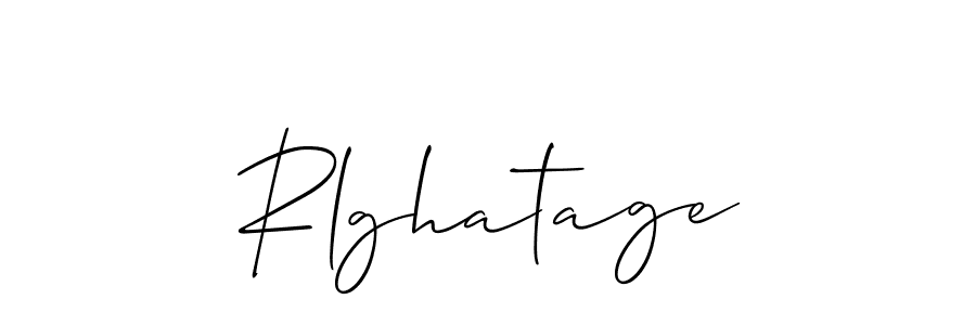 Similarly Allison_Script is the best handwritten signature design. Signature creator online .You can use it as an online autograph creator for name Rlghatage. Rlghatage signature style 2 images and pictures png