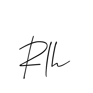 The best way (Allison_Script) to make a short signature is to pick only two or three words in your name. The name Rlh include a total of six letters. For converting this name. Rlh signature style 2 images and pictures png