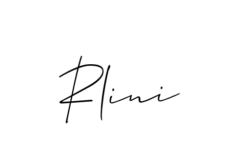 Similarly Allison_Script is the best handwritten signature design. Signature creator online .You can use it as an online autograph creator for name Rlini. Rlini signature style 2 images and pictures png