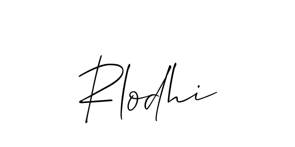 How to Draw Rlodhi signature style? Allison_Script is a latest design signature styles for name Rlodhi. Rlodhi signature style 2 images and pictures png
