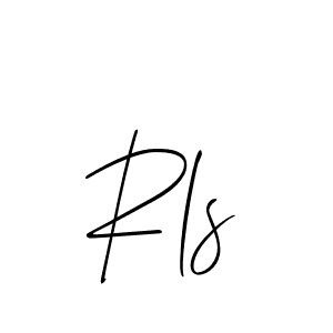 Make a beautiful signature design for name Rls. With this signature (Allison_Script) style, you can create a handwritten signature for free. Rls signature style 2 images and pictures png