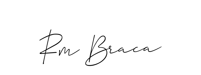 if you are searching for the best signature style for your name Rm Braca. so please give up your signature search. here we have designed multiple signature styles  using Allison_Script. Rm Braca signature style 2 images and pictures png