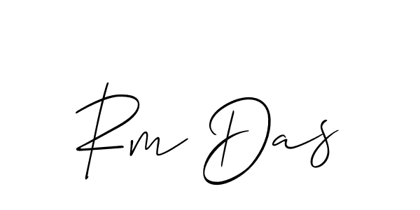 How to Draw Rm Das signature style? Allison_Script is a latest design signature styles for name Rm Das. Rm Das signature style 2 images and pictures png