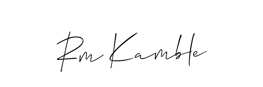 How to Draw Rm Kamble signature style? Allison_Script is a latest design signature styles for name Rm Kamble. Rm Kamble signature style 2 images and pictures png
