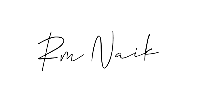 Create a beautiful signature design for name Rm Naik. With this signature (Allison_Script) fonts, you can make a handwritten signature for free. Rm Naik signature style 2 images and pictures png