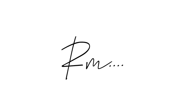 Also we have Rm.... name is the best signature style. Create professional handwritten signature collection using Allison_Script autograph style. Rm.... signature style 2 images and pictures png
