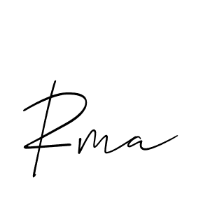 if you are searching for the best signature style for your name Rma. so please give up your signature search. here we have designed multiple signature styles  using Allison_Script. Rma signature style 2 images and pictures png