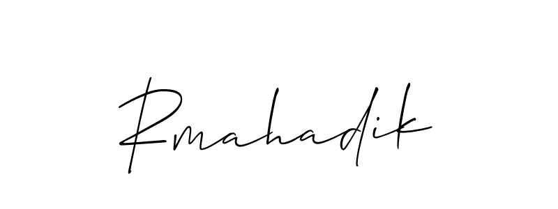 You can use this online signature creator to create a handwritten signature for the name Rmahadik. This is the best online autograph maker. Rmahadik signature style 2 images and pictures png