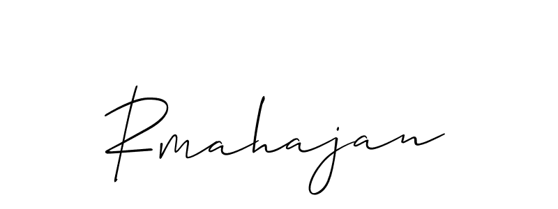 Also we have Rmahajan name is the best signature style. Create professional handwritten signature collection using Allison_Script autograph style. Rmahajan signature style 2 images and pictures png