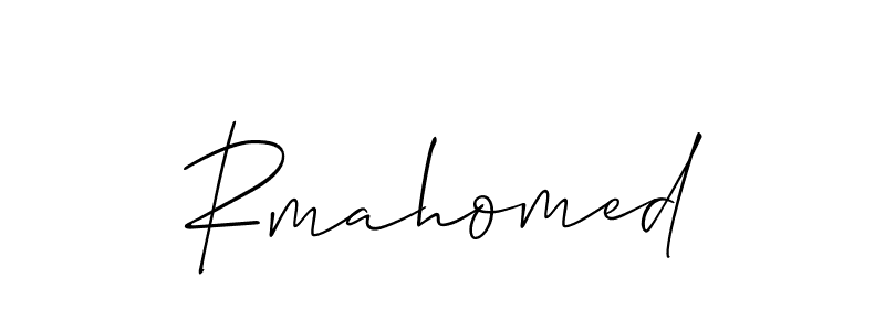 Make a beautiful signature design for name Rmahomed. Use this online signature maker to create a handwritten signature for free. Rmahomed signature style 2 images and pictures png