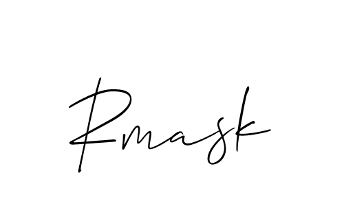 Also we have Rmask name is the best signature style. Create professional handwritten signature collection using Allison_Script autograph style. Rmask signature style 2 images and pictures png