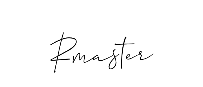 Make a beautiful signature design for name Rmaster. With this signature (Allison_Script) style, you can create a handwritten signature for free. Rmaster signature style 2 images and pictures png