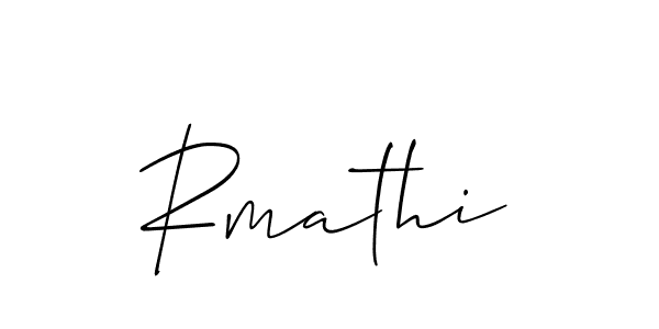 It looks lik you need a new signature style for name Rmathi. Design unique handwritten (Allison_Script) signature with our free signature maker in just a few clicks. Rmathi signature style 2 images and pictures png