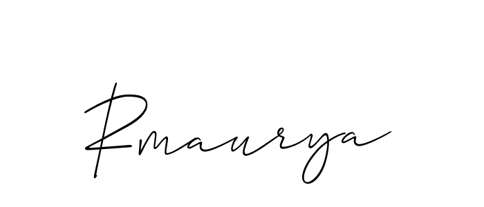 How to make Rmaurya signature? Allison_Script is a professional autograph style. Create handwritten signature for Rmaurya name. Rmaurya signature style 2 images and pictures png