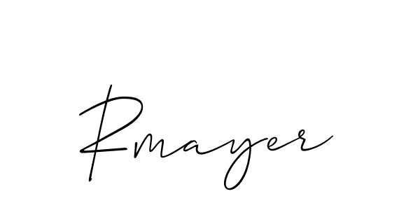 Use a signature maker to create a handwritten signature online. With this signature software, you can design (Allison_Script) your own signature for name Rmayer. Rmayer signature style 2 images and pictures png