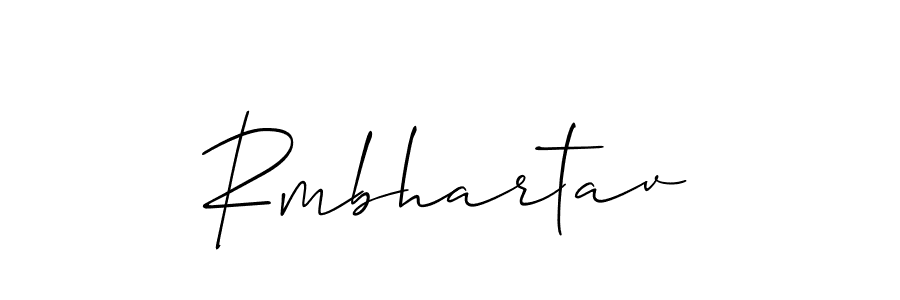 How to Draw Rmbhartav signature style? Allison_Script is a latest design signature styles for name Rmbhartav. Rmbhartav signature style 2 images and pictures png