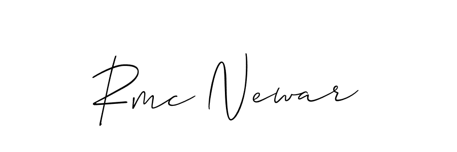 How to Draw Rmc Newar signature style? Allison_Script is a latest design signature styles for name Rmc Newar. Rmc Newar signature style 2 images and pictures png