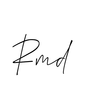 Design your own signature with our free online signature maker. With this signature software, you can create a handwritten (Allison_Script) signature for name Rmd. Rmd signature style 2 images and pictures png