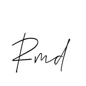 You should practise on your own different ways (Allison_Script) to write your name (Rmd) in signature. don't let someone else do it for you. Rmd signature style 2 images and pictures png