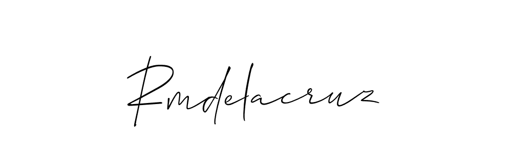 Also You can easily find your signature by using the search form. We will create Rmdelacruz name handwritten signature images for you free of cost using Allison_Script sign style. Rmdelacruz signature style 2 images and pictures png